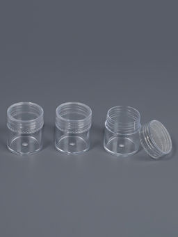 Цена за 2 шт. Набор баночек для мелочей, d=2.5×3 см, 6 мл, 3 шт., прозрачный
