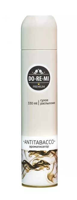 ДО-РЕ-МИ Premium ароматизатор воздуха сух.распыление 330мл Антитабак