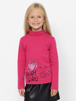 CRB wear/CWKG 63729-25-389 Водолазка для девочки,ягодный/Ex.Cherubino