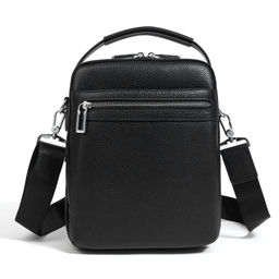 Сумка мужская, кожа, MIRONPAN 860402 Черный