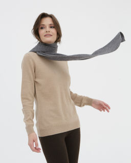 Шарф кашемировый графит