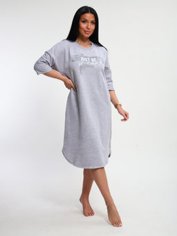 М457 Туника Даша (серый меланж)