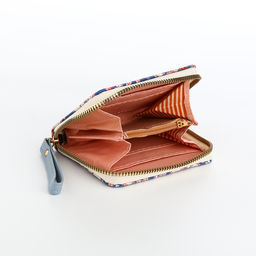 Кошелёк женский на молнии с ремешком, синий