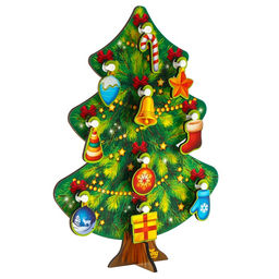 Развивающая игрушка «Новый год! Ёлочка», 15×20 см