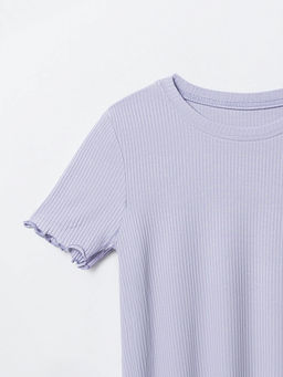 Комплект домашний женский фиолетовый с цветочным принтом - Mark formelle фото 5