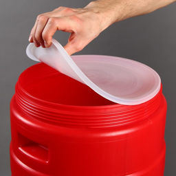 Бочка пищевая, 30 л, горловина 27 см, пластиковая, с крышкой, МИКС