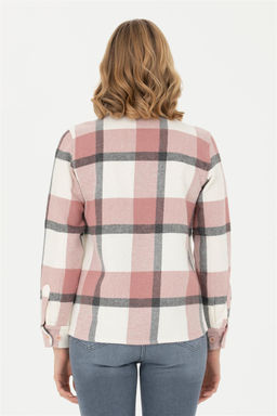 Женская пудровая рубашка с длинным рукавом Неожиданная скидка в корзине - U.s. polo assn фото 5