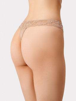 Цена за 2 штуки! Трусы женские стринги в коричневом оттенке - Mark formelle фото 2