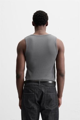 BASIC RIBBED TANK TOP - Zara фото 19