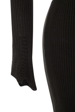 TRENDYOLMILLA Mavi Mini Triko Basic Dik Yaka Elbise TWOAW23EL01415  фото 6
