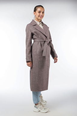 01-09897 Пальто женское демисезонное (пояс)