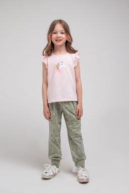 КР 400323/оливковый хаки,волшебные веточки к321, брюки