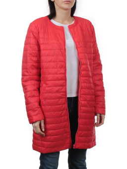 K-528 RED Куртка демисезонная стеганая женская (70 гр. холлофайбер) - Fashion фото 6