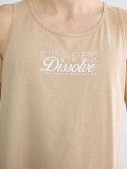 U Yaka Bask?l? Erkek Kolsuz Ti??rt