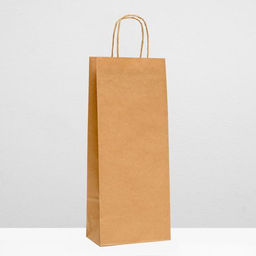 Цена за 10 шт. Пакет под бутылку, крафт,14 х 8 х 32 см