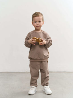 Джоггеры облегченные Кокос с карманами 0+