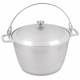 Котел алюминиевый "Походный" 8л, д28см, h18см, литой, металлическая жаропрочная крышка (Россия)