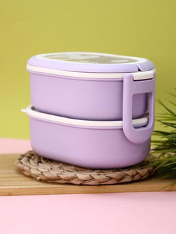 Ланчбокс "Cute bunny", purple, 2000 ml