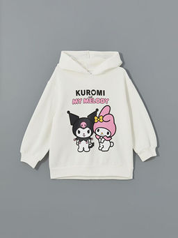 Kap??onlu Kuromi Bask?l? K?z ?ocuk Sweatshirt