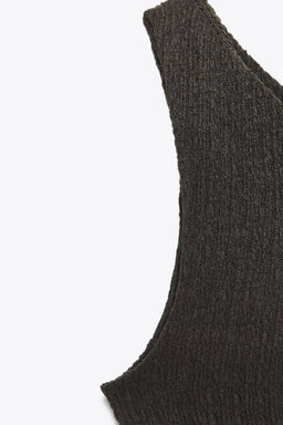 ASYMMETRIC TEXTURED TOP - Zara фото 9