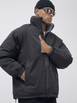 Куртка двухсторонняя мужская молодежная зимняя черного цвета 25308Ch - Mtforce фото 10