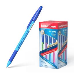 Цена за 2 шт. Ручка шар. ErichKrause "R-301 Neon" (42751) синяя, 0.7мм, неоновый корпус ассорти