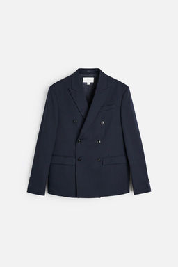 DIPLOMATIC STRIPE DOUBLE-BREASTED SUIT BLAZER - Zara фото 6
