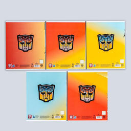 Цена за 10 шт. Тетрадь 12 листов, клетка, Трансформеры, 5 видов МИКС, Transformers - Hasbro фото 17