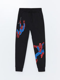 Beli Lastikli Spiderman Bask?l? Erkek ?ocuk Jogger E?ofman Alt?