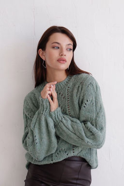 10421 Джемпер из шерсти фисташковый - Martichelli фото 8