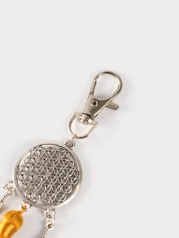 Брелок-кисточка «Ловец снов», 17 см, золотистый, серебристый