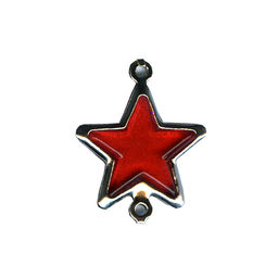 Страз в оправе Gamma MS-02 16 х 16 мм акрил 50 шт в пакете с еврослотом СК/Распродажа №01 красный