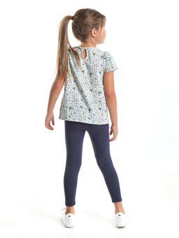 Комплект для девочки детский сад UD 1841 зеленые цветочки - Mini maxi фото 2