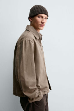 DENIM ZIP-UP JACKET