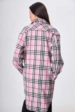 Пальто ANELLI 935 розовая клетка  фото 9