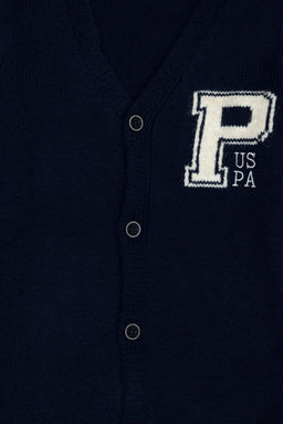 U. S. Polo Assn Темно-синий трикотажный кардиган для мальчика - U.s. polo assn фото 3
