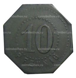 Монета 10 пфеннигов 1917 года Германия Нотгельд Хамборн