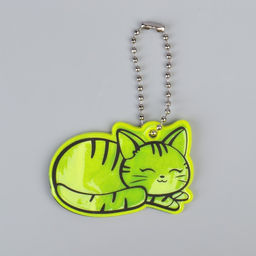 Цена за 6 шт. Светоотражающий элемент «Кошечка», двусторонний, 5.5×3.7 см, МИКС