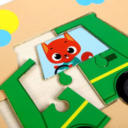 Пазл Машинка - Лесная мастерская фото 8