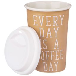 КРУЖКА LEFARD КОФЕМАНИЯ С СИЛ. КРЫШКОЙ, 380МЛ  фото 4