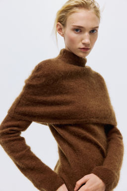 Top en mezcla de mohair con cuello perkins - H&m фото 4