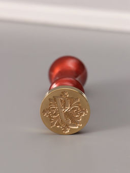 Печать для сургуча с пластиковой ручкой «Буква J на вензеле», 2.5×2.5×6.3 см