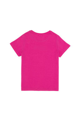 Футболка цвета фуксии с круглым вырезом для девочек - U.s. polo assn фото 2
