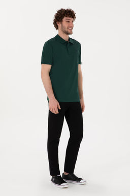 Erkek Siyah Slim Fit Kanvas Pantolon