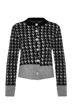 TRENDYOLMILLA Ekru Buklet Iplikli Desenli Ceket Gorunumlu Triko H?rka TWOAW24HI00277  фото 13