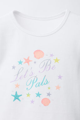 CAMISETA ESTAMPADO / Blanco - Zara фото 3