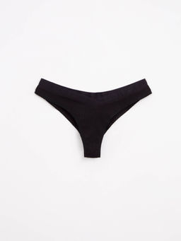 CONTE TIE DYE RIB LBR 2210 Трусы бразилиана с V-образной линией талии black - Conte elegant фото 3