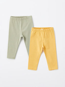 Beli Lastikli Basic K?z Bebek Tayt 2li