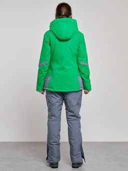 Горнолыжный костюм женский зимний зеленого цвета 02316Z - Chunmai фото 4