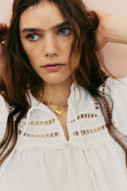 Blusa oversize con ribetes de volante - H&m фото 3